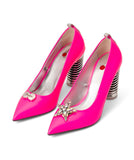 Push Up Pump | Recycled Leather ^ Swirl Cone ~ Silver * à la Magnetic