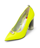 Push Up Pump | Recycled Leather ^ Swirl Cone ~ Silver * à la Magnetic
