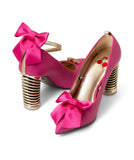 Push Up Pump | Recycled Leather ^ Swirl Cone ~ Golden * Magnetic