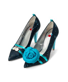 Pumpsicles | Cork ^ Sugar Cone ~ Shiny Aqua * à la Topless