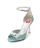 Popsandals | Recycled Leather ^ Stroon ~ Silver * à la Magnetic