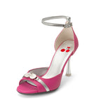 Popsandals | Recycled Leather ^ Stroon ~ Silver * à la Magnetic