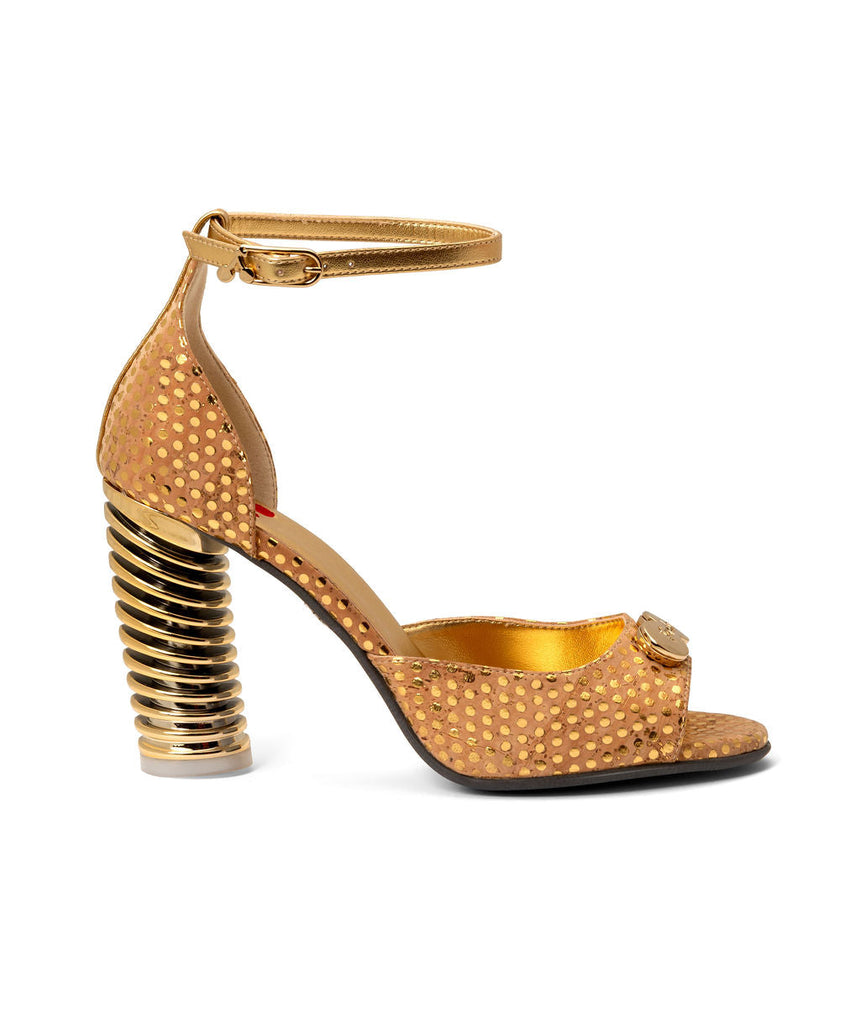 Popsandals | Cork ^ Swirl Cone ~ Gold * à la Topless