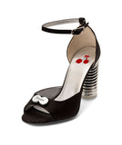 Popsandals | Recycled Leather ^ Swirl Cone ~ Silver * à la Topless