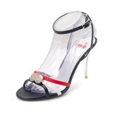 Popsandals | Wine Grapes ^ Stiletto Stick ~ Silver * à la Mode