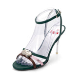 Popsandals | Wine Grapes ^ Stiletto Stick ~ Silver * à la Magnetic