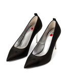 Pumpsicles à la Mode | Recycled Leather ^ Stiletto Stick ~ Silver * à la Ankle