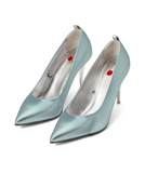 Pumpsicles | Recycled Leather ^ Stiletto Stick ~ Silver * à la Topless